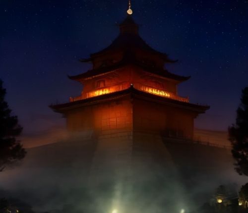 城市写字楼夜景灯火通明，隐喻职场权谋题材18禁韩剧的紧张博弈氛围